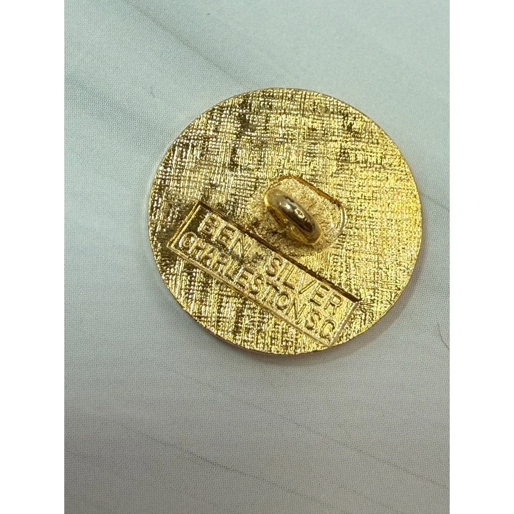 Vanderbilt University Ben Silver Blazer Button Set Cufflinks Tie Bar Gold Tone